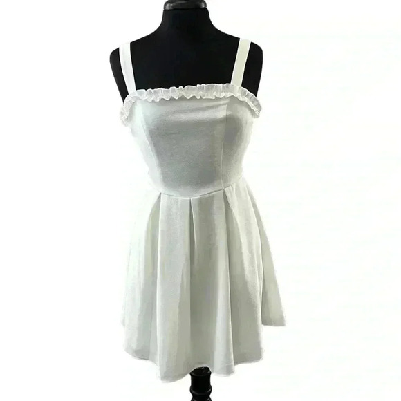 Speechless Resort Sleeveless Square Neck Baby Doll Dress Size M - Picture 4 of 10